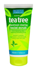 Beauty Formulas Facial Scrub Tea Tree Blackhead Clearing 150 ml