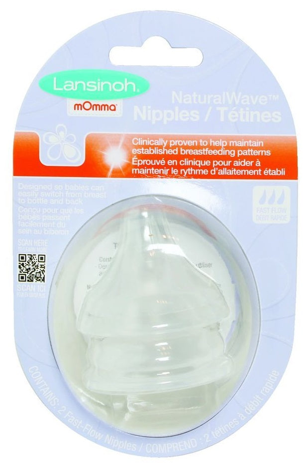Lansinoh Momma Natural Wave Teats x2
