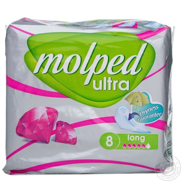 Molped Sanitary Pad Ultra Soft Long x8