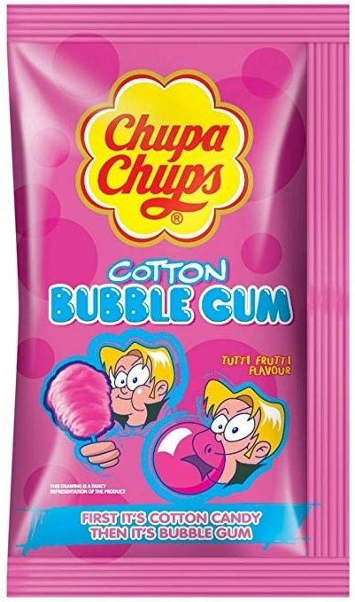 Chupa Chups Cotton Bubble Gum Tutti Frutti 11 g x20