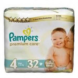 Pampers Premium Care Size 4 Maxi 7-18 kg x32 (NG)