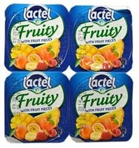 Lactel Fruity Yoghurt Pineapple 125 g x4