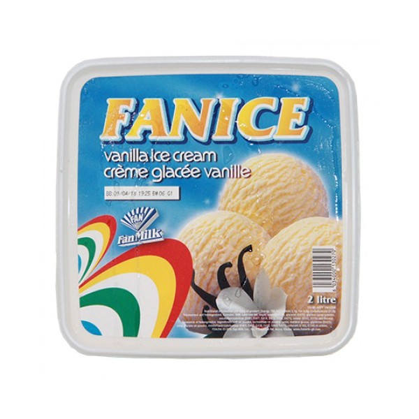 FanIce Ice Cream Vanilla 2 L