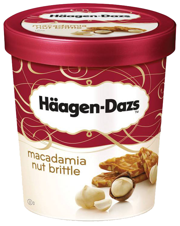 Haagen-Dazs Ice Cream Macadamia Nut Brittle 100 ml
