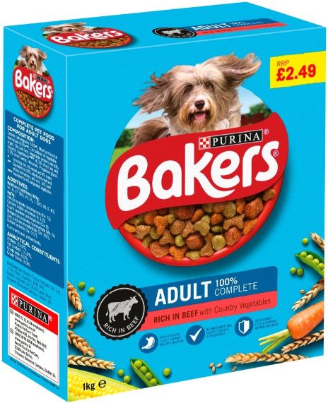 Purina Bakers Adult Dog Rich In Beef With Country Vegetables 1 kg