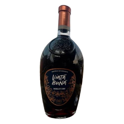 Viata Buna Merlot Red Dry Wine 75 cl