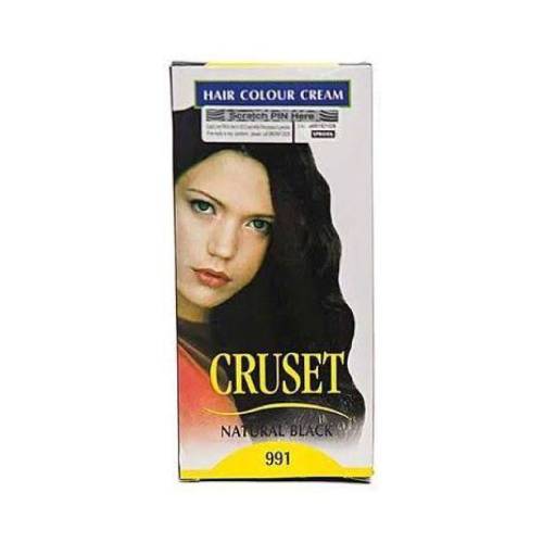 Cruset Hair Colour Cream Natural Black 60 ml