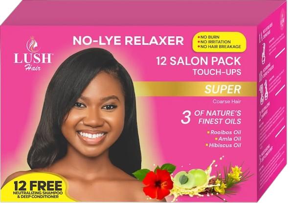 Lush Hair No-Lye Relaxer 6 Salon Pack