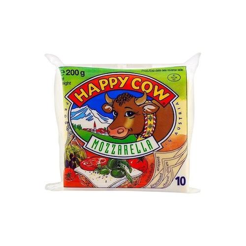 Happy Cow Processed Mozzarella Cheese 200 g 10 Slices