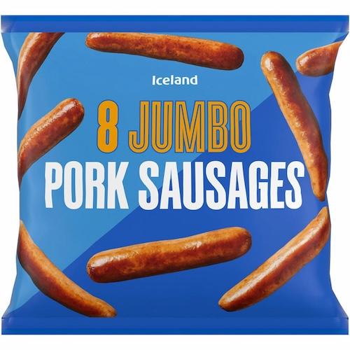Iceland Jumbo Pork Sausage 800 g x8