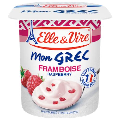 Elle & Vire Mon Greek Raspberry Yoghurt 125 g x4