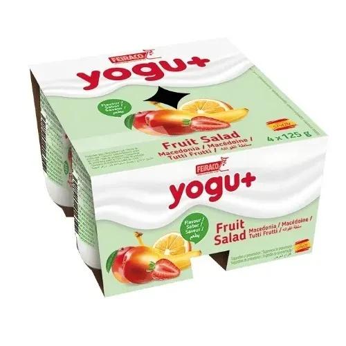 Yogu+ Yoghurt Fruit Salad 125 g x4
