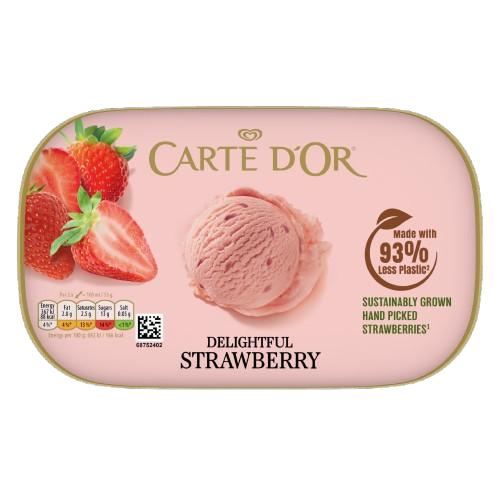 Carte D'Or Delightful Strawberry Ice Cream 900 ml