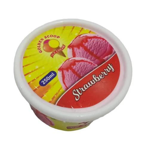 Golden Scoop Ice Cream Strawberry 250 ml