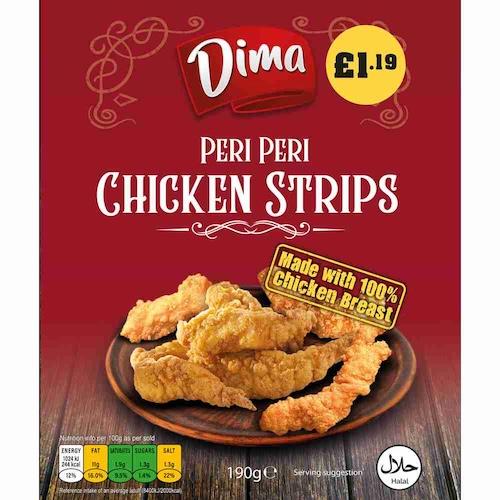 Dima Peri Peri Chicken Strips 190 g