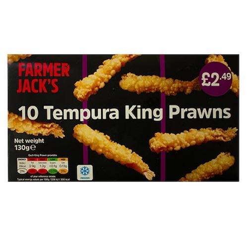 Farmer Jack's Crispy Tempura King Prawns 130 g x10