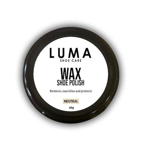 Luma Shoe Care Wax Shoe Polish Neutral 40 g