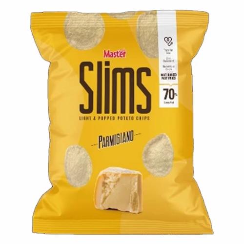 Master Slims Light & Popped Potato Chips Parmigiano 60 g