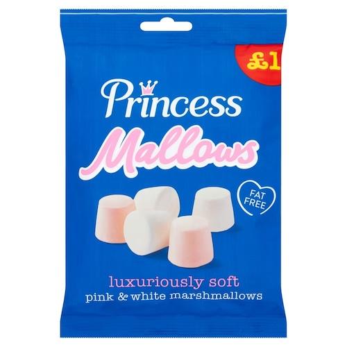 Princess Mallows Pink & White Marshmallows 150 g