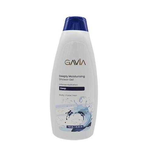 Gavia Deep Moisturising Intense Hydration Shower Gel Body, Face, Hair Deep 750 ml