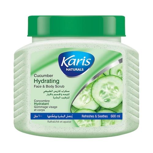 Karis Naturals Face & Body Scrub Cucumber 600 ml