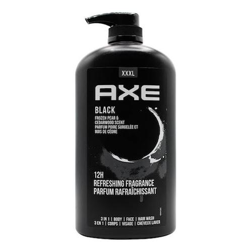 Axe Shower Gel 3 in 1 Black Frozen Pear & Cedarwood Scent 1 L