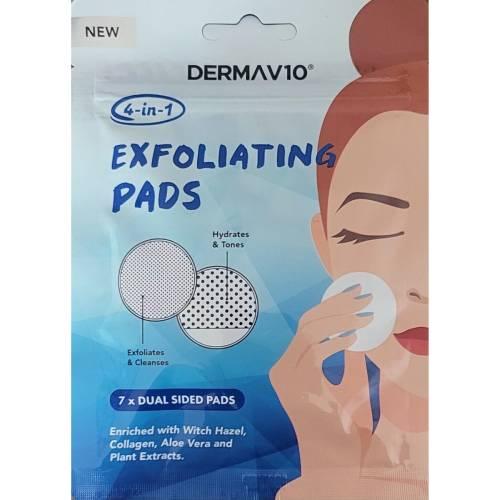Derma V10 4 in 1 Exfoliation Pads x7