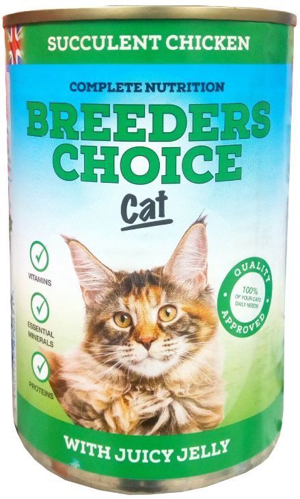 Breeders Choice Cat Food Chicken With Juicy Jelly 400 g