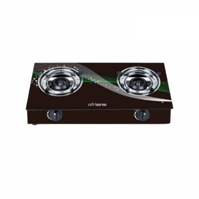 AfriOne Table Top Cooker GSG0201 2 Gas - Glass Supermart.ng