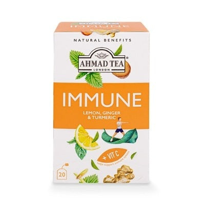 Ahmad Tea Immune Lemon, Ginger & Turmeric Tea 30 g x20 Supermart.ng