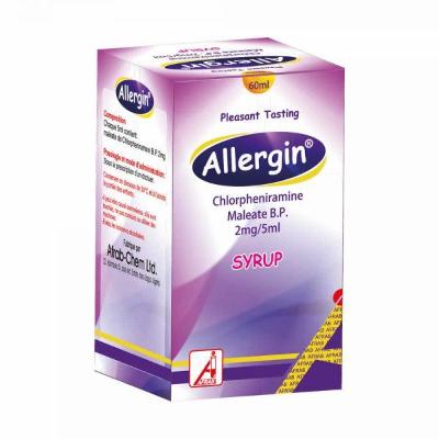 Allergin Chlorpheniramine Maleate B.P. 2mg/5 ml 60 ml Supermart.ng