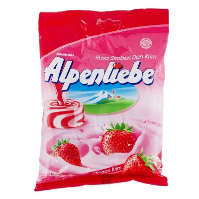 Alpenliebe Strawberry Cream Candy 102 g x30 Supermart.ng