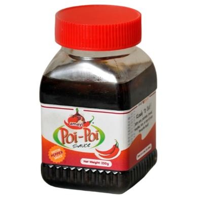 Amayi Poi-Poi Pepper Sauce Extra Spicy Jar 250 g (Shitor) Supermart.ng