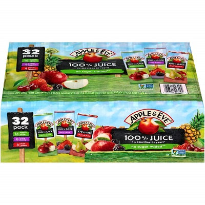 Apple & Eve 100% Variety Pack 20 cl (Apple, Berry & Fruit Punch) x36 Supermart.ng