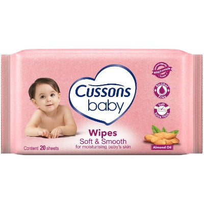 Cussons Baby Wipes Soft & Smooth Almond Oil x80