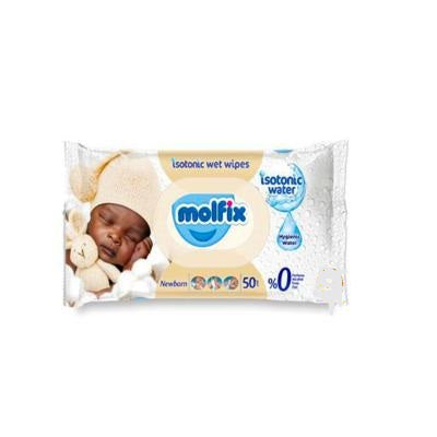 Molfix Baby Wet Wipes Newborn 50 Wipes x3