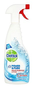 Dettol Power & Pure Multi-Purpose Kitchen Cleaner Oxygen Splash 750 ml