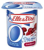 Elle & Vire 0.1 Percent Yoghurt Cranberry 125 g x4