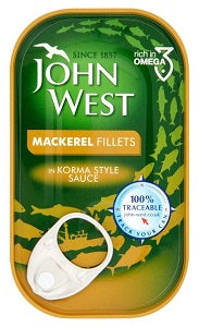 John West Mackerel Fillets In Korma Style Sauce 125 g