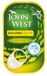 John West Mackerel Fillets In Sunflower Oil 125 g