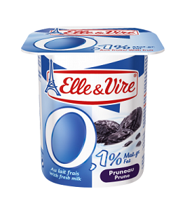 Elle & Vire 0.1 Percent Yoghurt Prunes 125 g x4