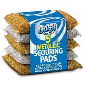 Duzzit Metallic Scouring Pads x5
