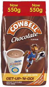 Cowbell Instant Filled Milk Powder Chocolate 550 g