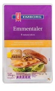 Emborg Cheddar Cheese Orange 225 g
