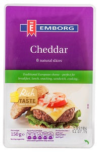 Emborg Cheddar Cheese Sliced 150 g