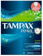 Tampax Pearl Super Unscented x18