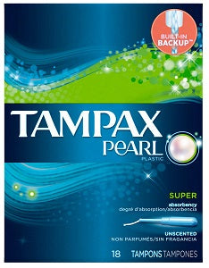 Tampax Pearl Super Unscented x18
