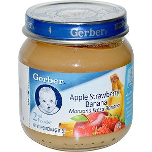 Gerber 2nd Foods Apple Strawberry Banana 113 g x2