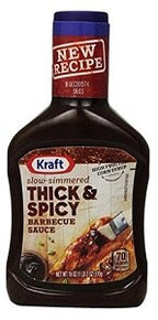 Kraft Thick & Spicy Barbecue Sauce Slow Simmered 510 g