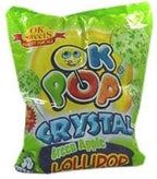 OK Pop Lollipop Crystal Green Apple x50